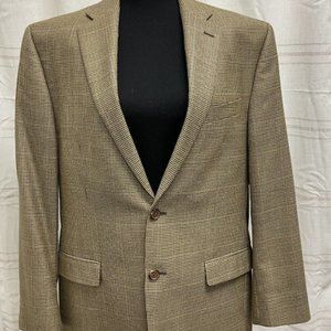 Ralph Lauren Men’s Houndstooth Brown/Tan/Blue Sports Jacket 40R